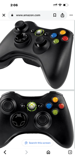 XBOX 360 OEM black wireless game gaming controller