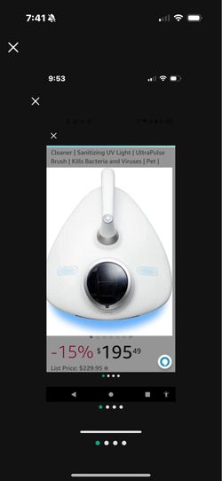 URAYCOP RN | Handheld Allergen Vacuum Cleaner | Sanitizing UV Light | UltraPulse Brush | Kills Bacteria and Viruses | Pet |  , Used Once