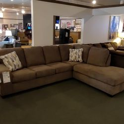 Dalhart Charcoal RAF Sectional /couch 