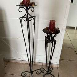 Iron Candle Holders
