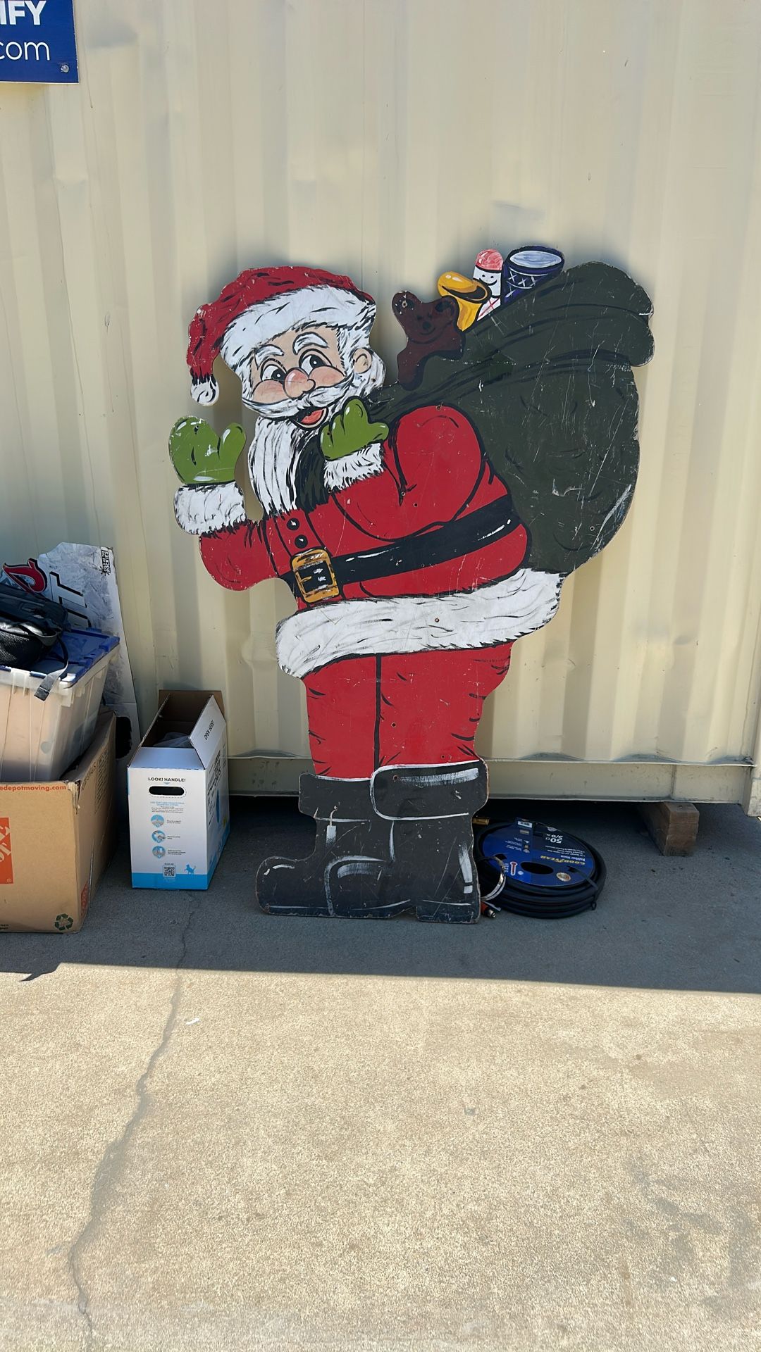 Santa Yard Decor