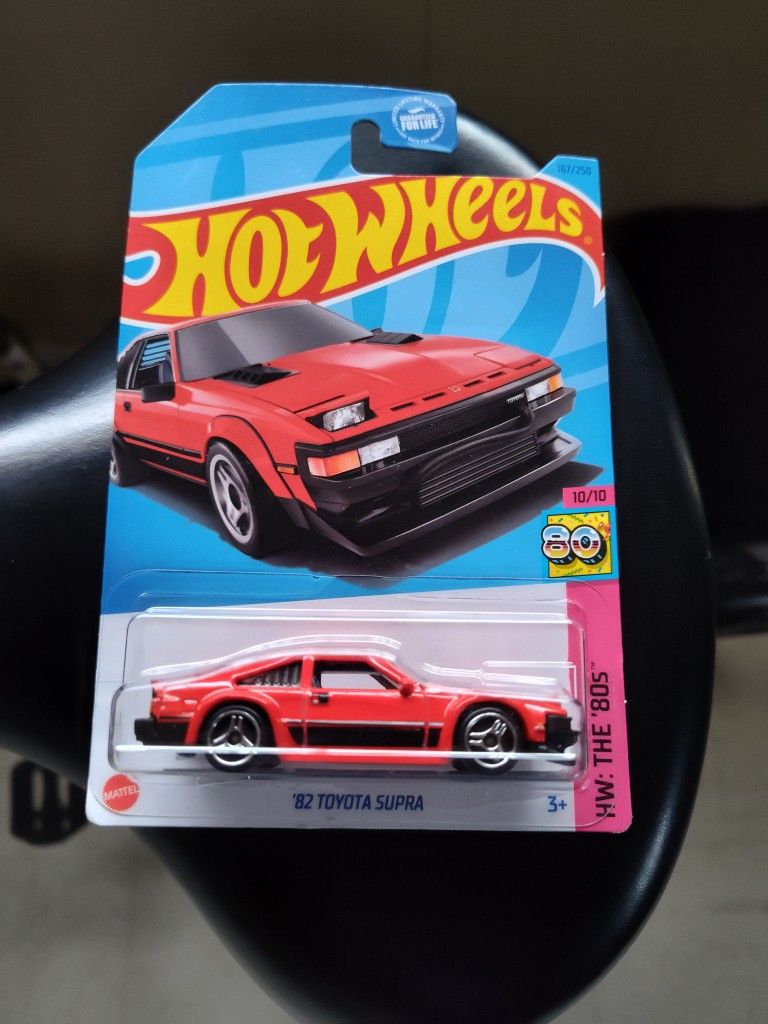 Hot Wheels 82 Toyota Supra (HW The 80's Red) Brand New In Card