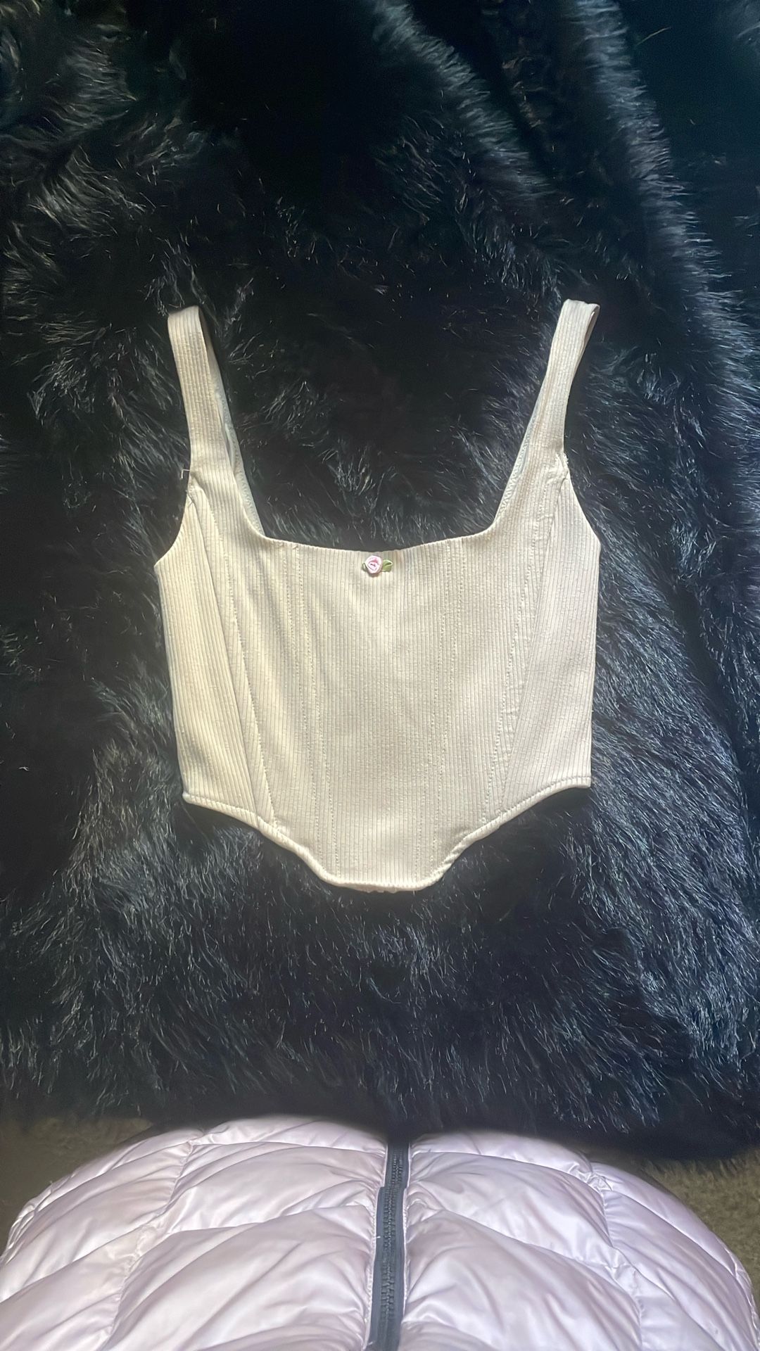 Cute hard-ribbed corset