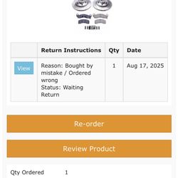 New 1986 Ford Mustang 11” Slotted and drilled  Front Rotor and Pads Set