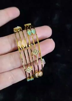 Beautiful bangles set of 2 size 2.4 and 2.6