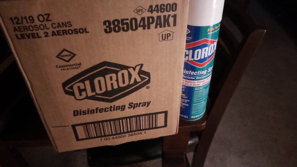 12 Cans Of 19oz Colorox  Disefecting Spray