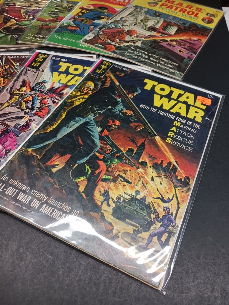 Total War M.A.R.S. Patrol comic books #1-3, 5-10
