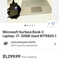 Microsoft Service Book 3laptop-i7