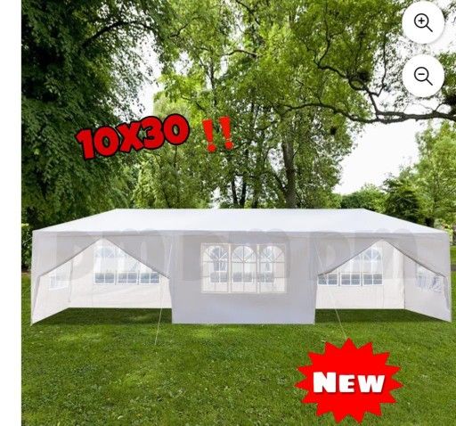 Newww10'x30' Wedding Party Tent Outdoor Canopy Tent with 8 Side Walls White' I1 .