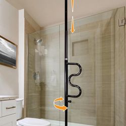 Stander Wonder Pole Security Pole & Curve Grab Bar Tension Mounted Floor Ceiling