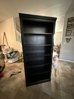 Black Wood Book Shelve