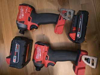 Milwaukee Impact Drives with 2 Batteries