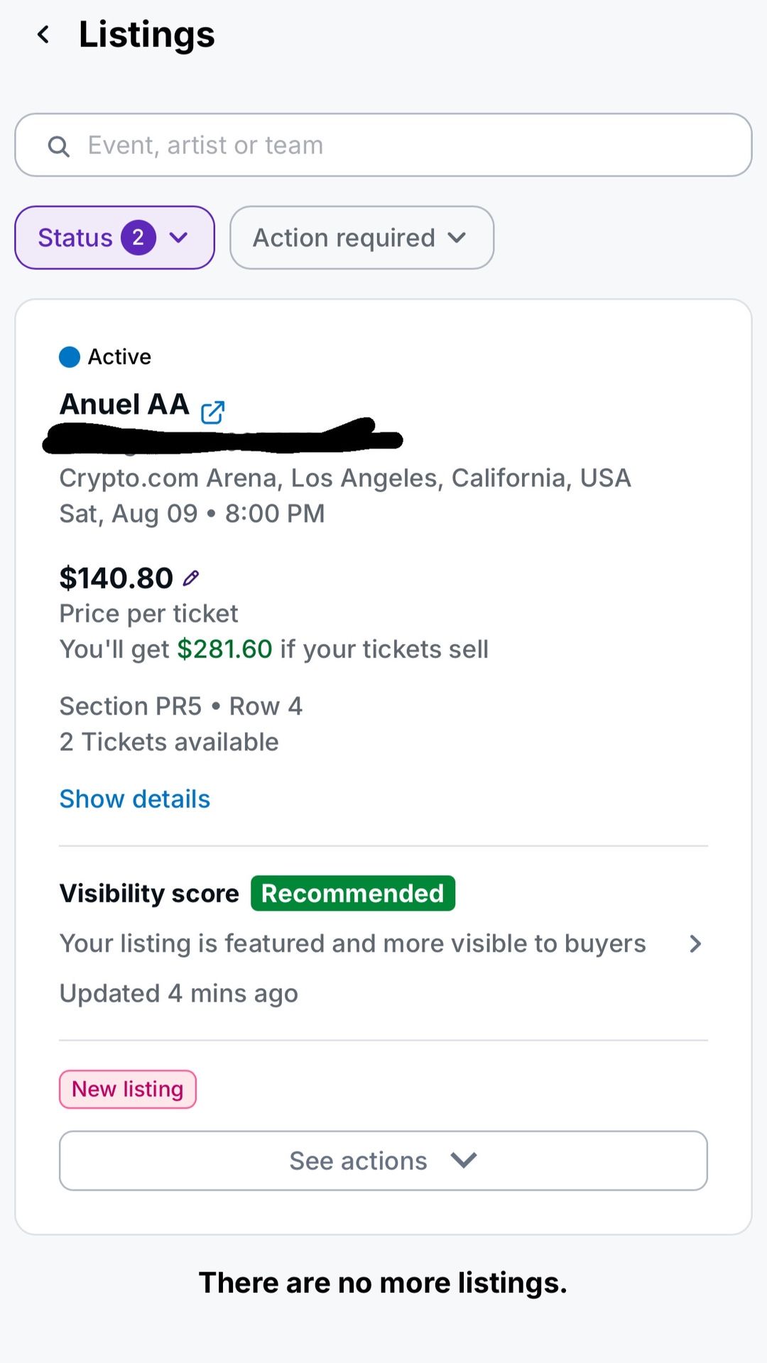 Concert Tickets