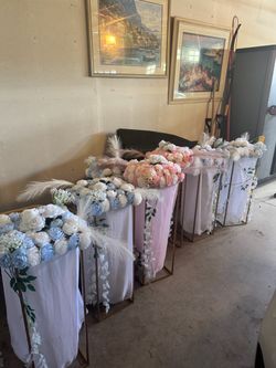 8 Wedding Aisle Floral Stands / Pedestals