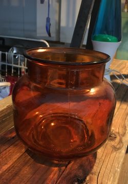VINTAGE ORANGE VASE