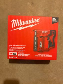 Milwaukee M12 3/8" Crown Stapler Tool Only