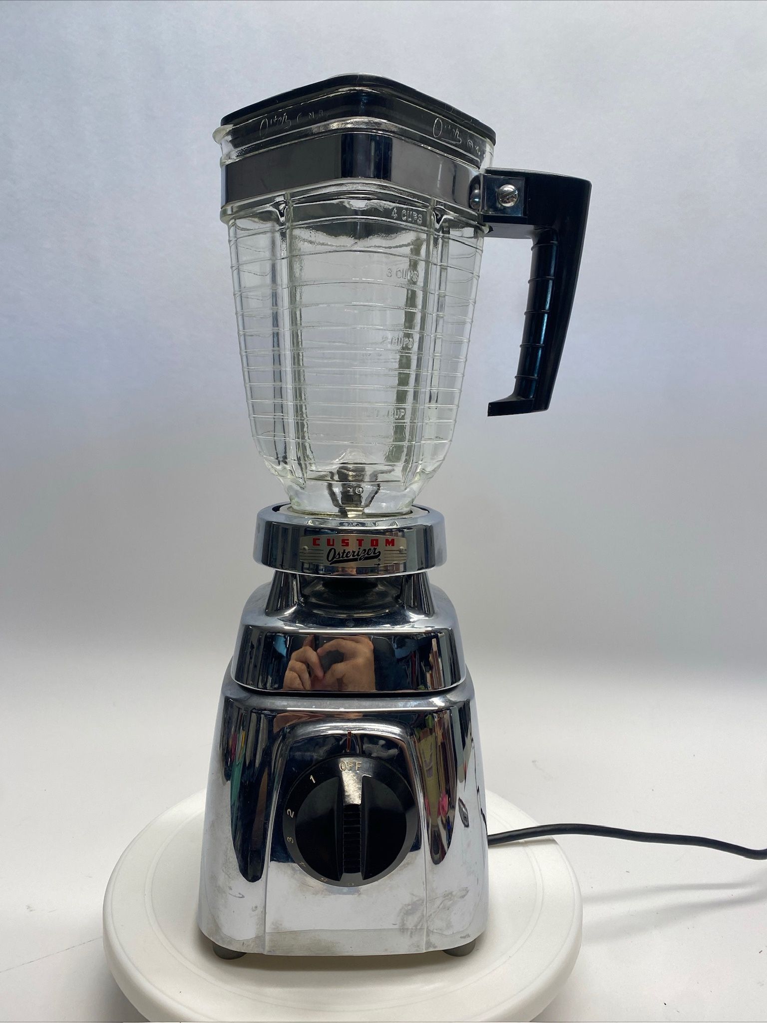 Osterizer Custom Model 412 MCM Chrome Vintage 60s
