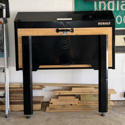 Kobalt Wall Mount Fold Away Wood Working Table