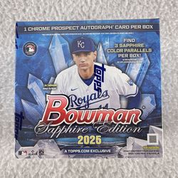 Topps Bowman Sapphire Edition 2025 New 