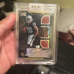 Josh Jacob NFL SHIELD Football  Rookie AUTO 1/1 🔥🔥🔥