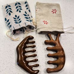 Wooden Combs For Massaging! Never Used