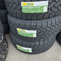 275/55/20 Tbb Tires Installed And Balanced 