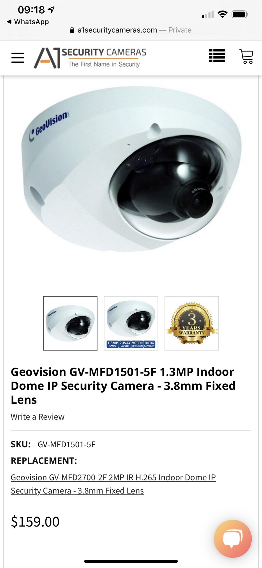 Geovision Indoor security cameras