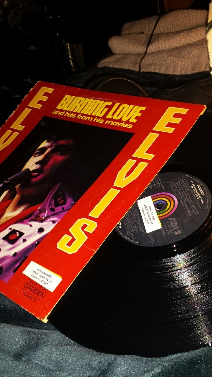 ELVIS PRESLEY BURNING LOVE RARE LP RECORD vinyl 1972 USA VG+