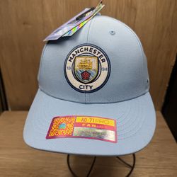 Manchester City FC Blue Snapback Hat Fan Ink Official Licensed Ad-71 Pro