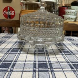 Shannon Crystal Four In One Cake Stand Punch Bowl Veggie Tray
