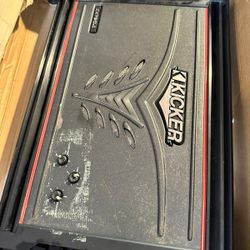 Power Amp Kicker ZX750.1 Class D Monoblock Amplifier ( 11ZX750.1 ). May have marks or scratches from being previously owned Seller refurbished 