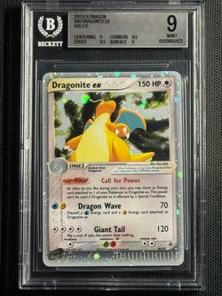 BGS 9 Dragonite ex 90/97 (2003) EX Dragon Holo Rare Pokemon