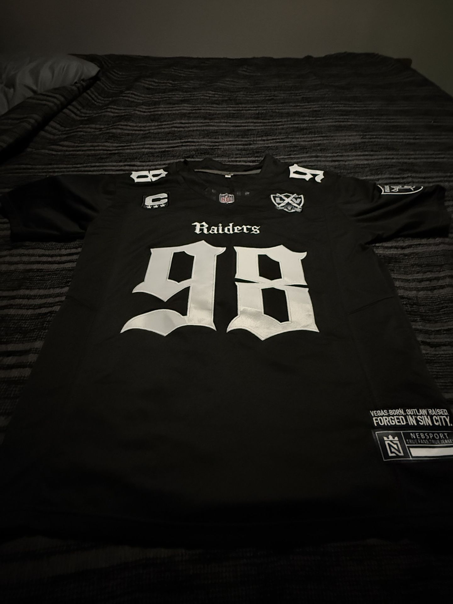 Raiders Jersey Max Crosby Size Medium