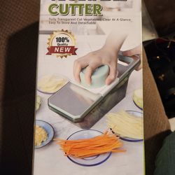Meals Cutter Hand Held Vegetable Chopper
Veggie Slicer Manual Food Chopper with
Container for Onion, Potato, Veggie, Fruit (Color:
Green)