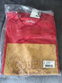 Cookies red/wheat XL T-shirt $30
