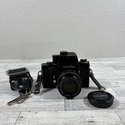 Minolta XK 35mm Pro SLR Film Camera-Rokkor-PG MC 50mm f/1.4 Lens