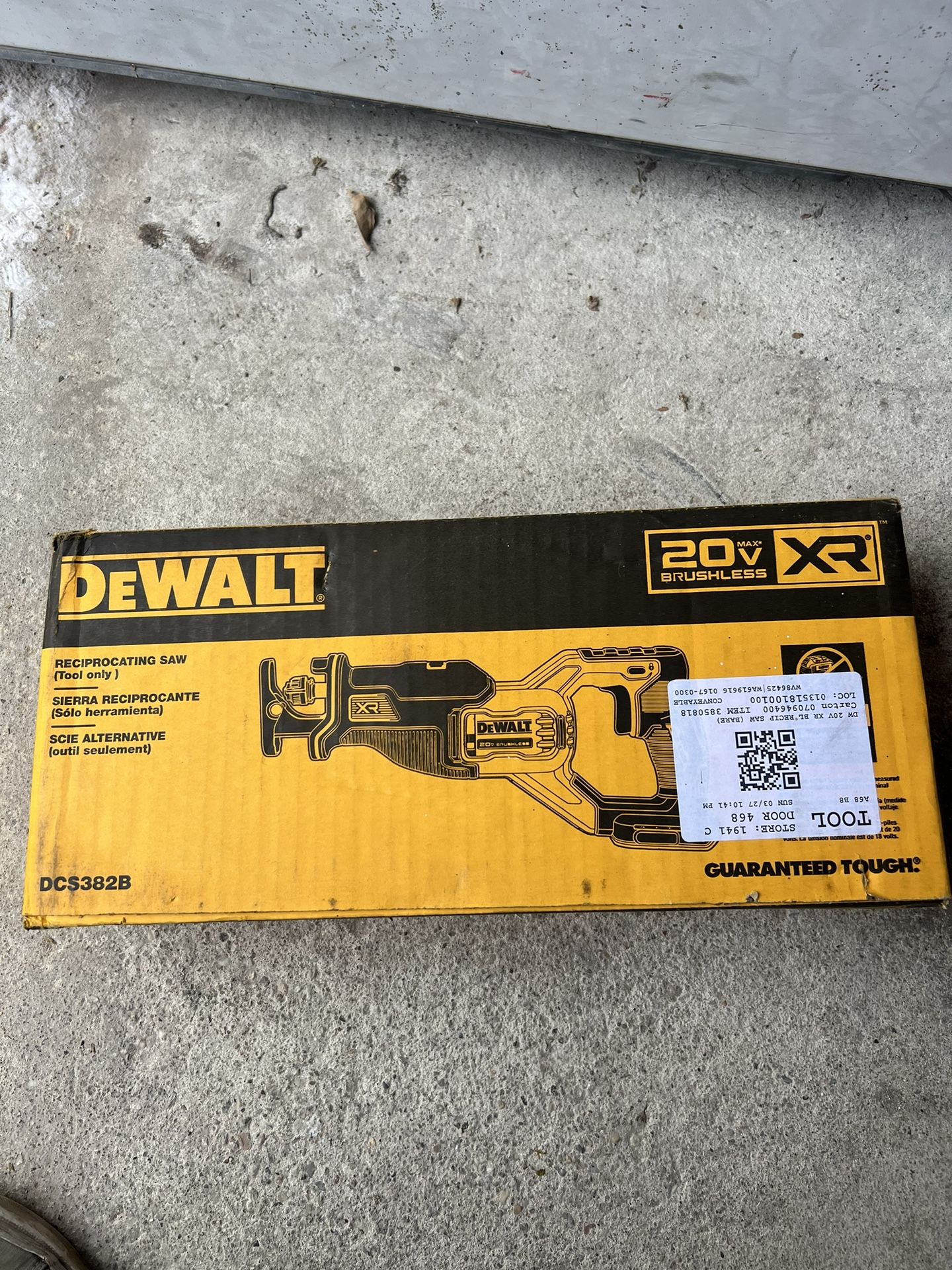 XR Reciprocating Saw Tool Only)