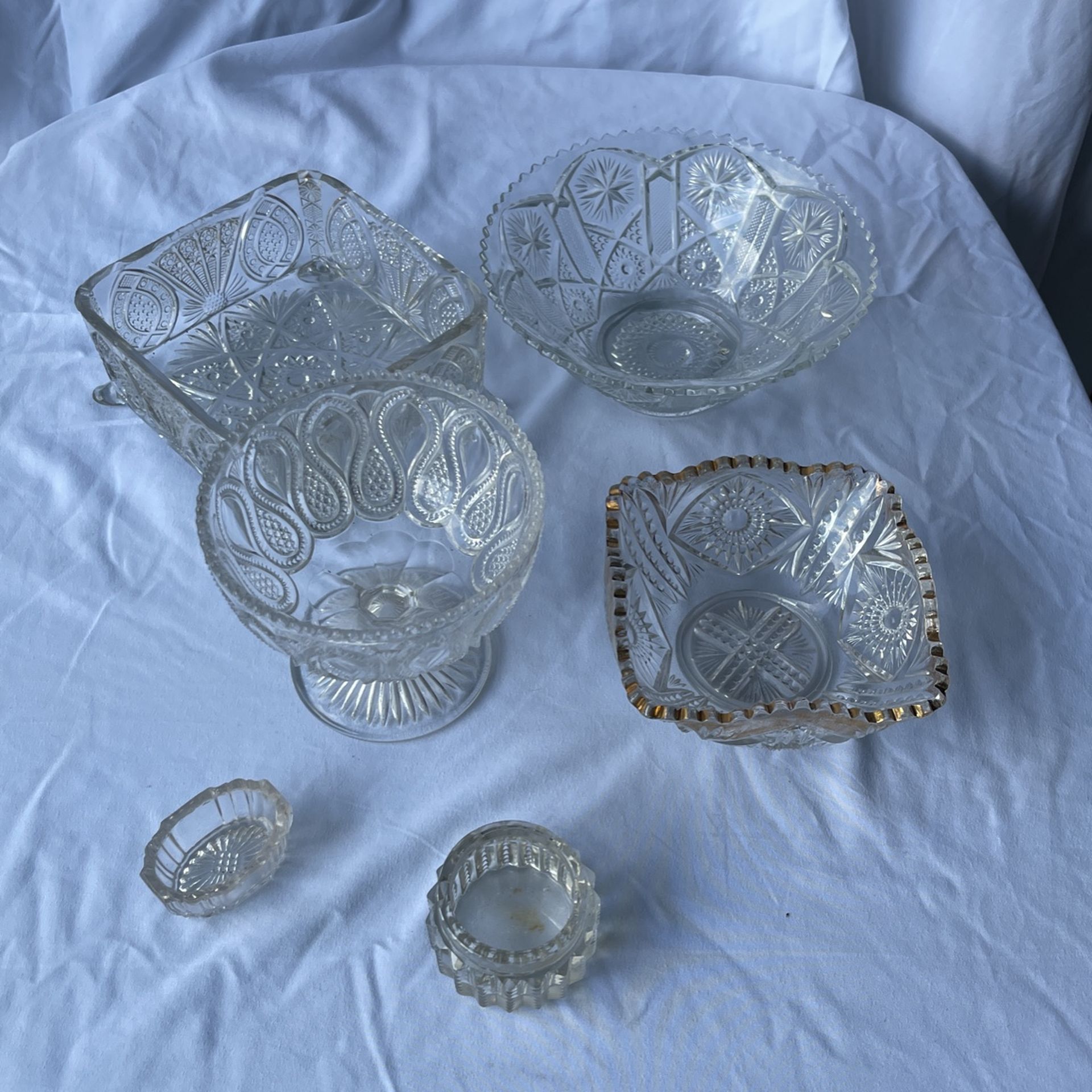 Vintage Antique Cut Glass