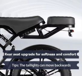 Electric Bike Rear Seat Extension Attachment‼️‼️