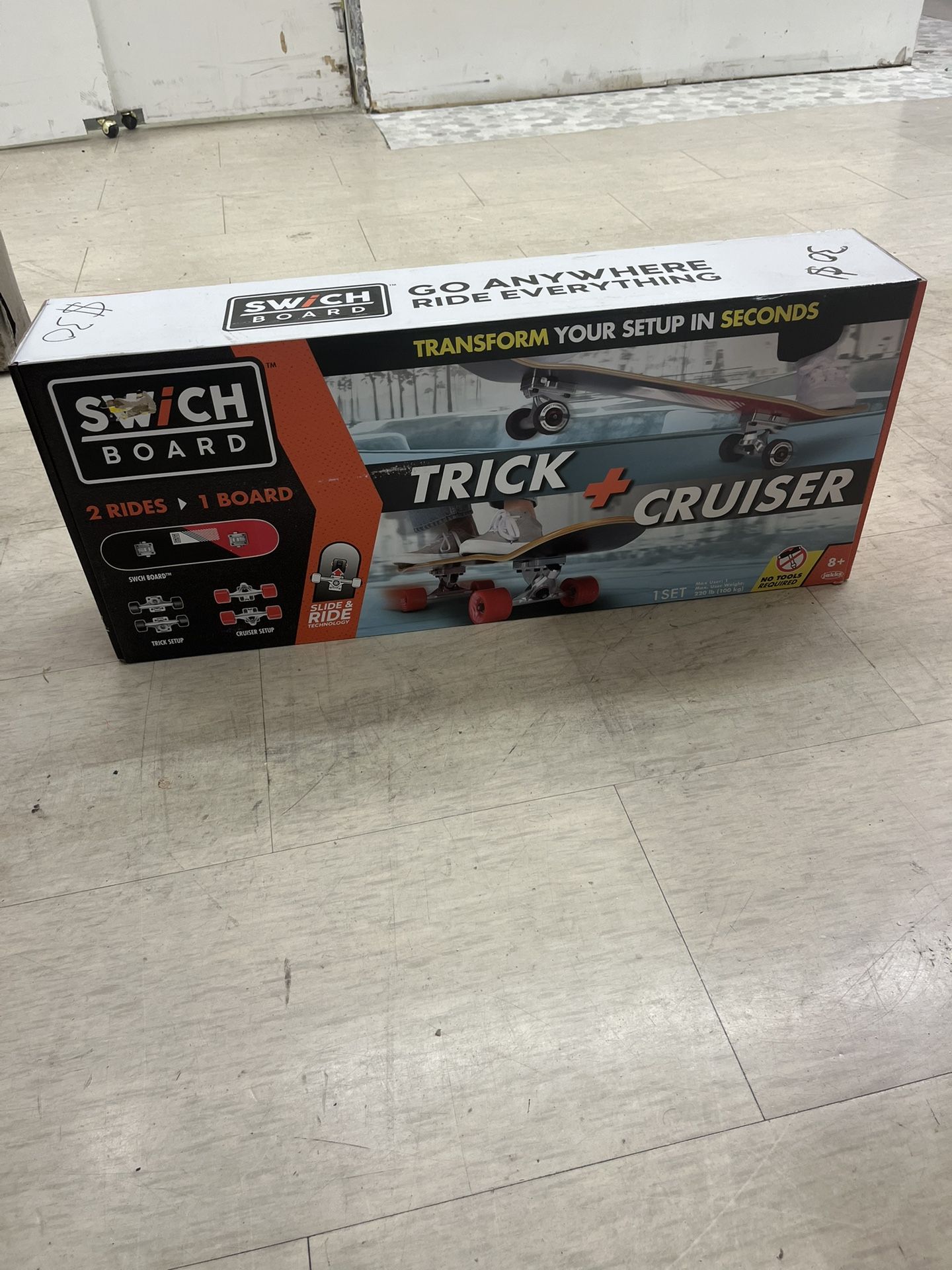 Swichboard 2-in-1 Complete Skateboard Set (Trick + Cruiser)