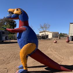 6ft Dinasaur T Rex Block Color Retail $1200 Our Price $750 Yard Art Garden Decor 