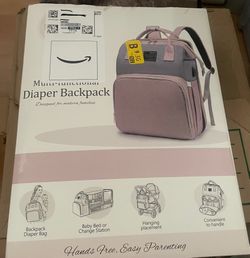 New Pink Diaper backpack