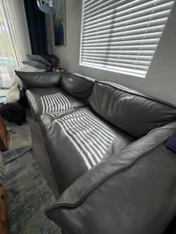 Leather sofa