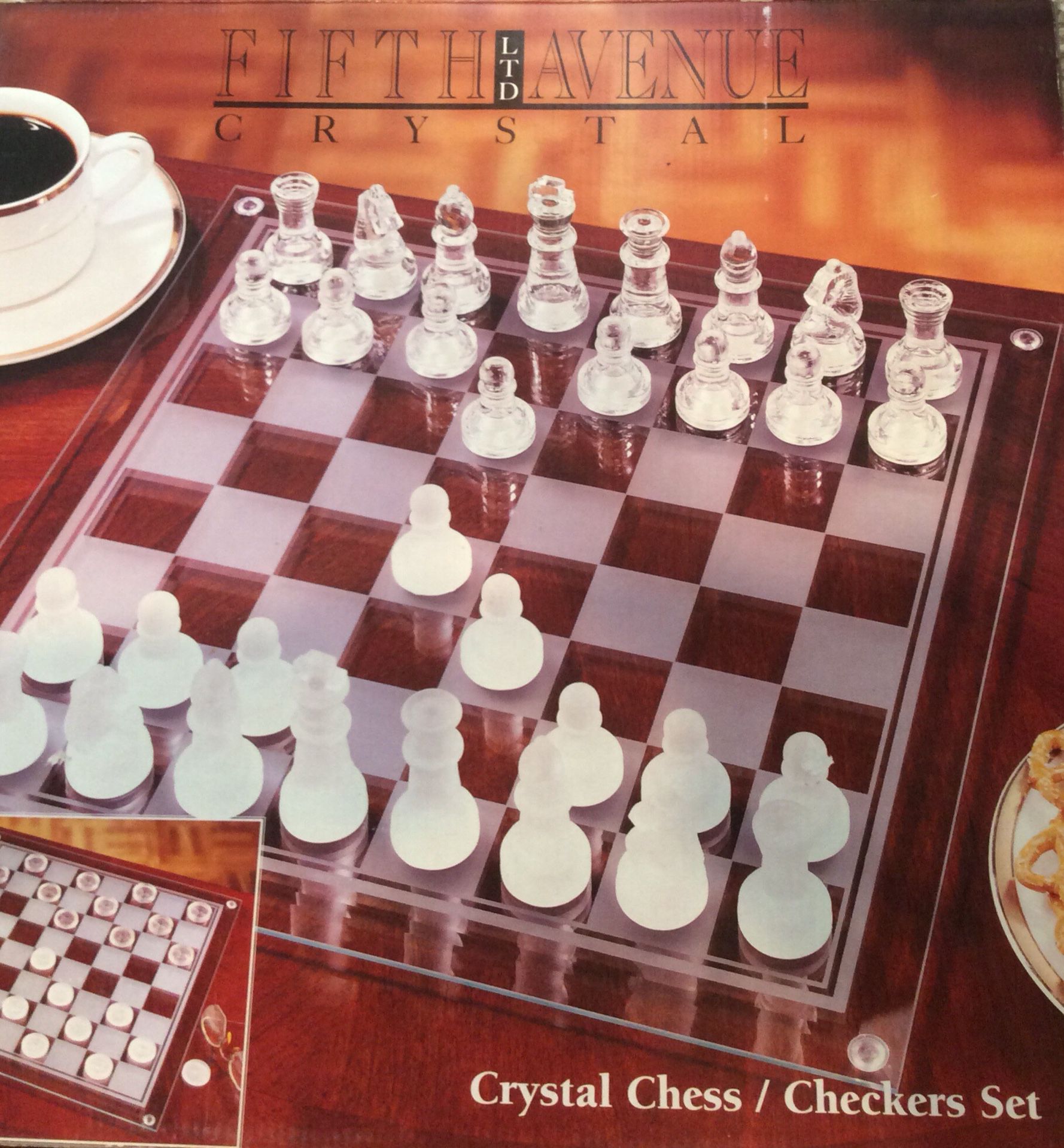 Crystal 57 pc. Chess/Checkers Set