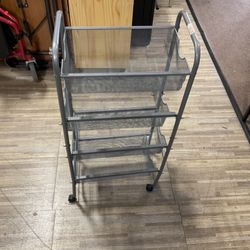 4 Tier Storage Rack Trolley Cart Home Kitchen Organizer Utility Baskets