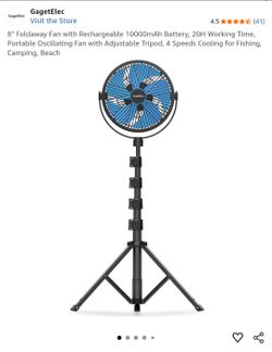 8" foldable fan