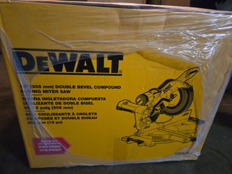 DEWALT 12"/Pulg/po (305mm)DOUBLE BEVEL pound SLIDING MITER SAW New