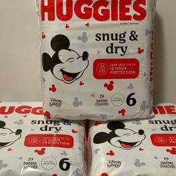Huggies Snug and Dry Size 6-19ct (*Please Read Post Description*)
