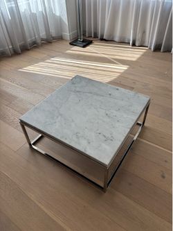 Restoration Hardware Nicholas White Marble Top Coffee Table *AMAZING CONDITION*