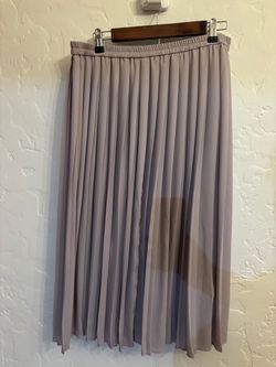 Taupe/beige Pleated Skirt - Uniqlo XL